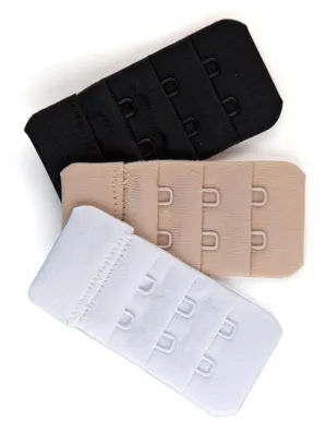 2 Hook Narrow Bra Extender - 3 Pack
