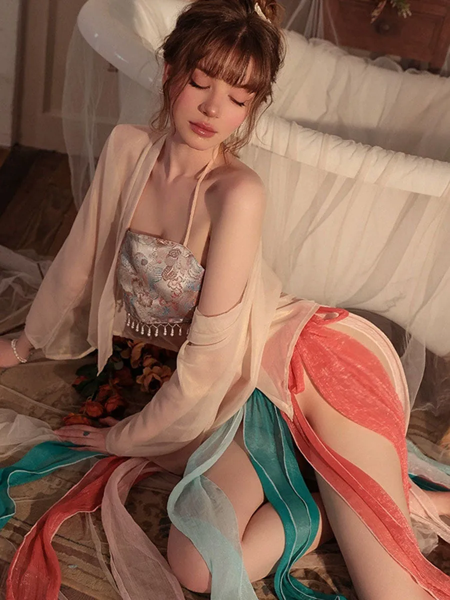 4 Pieces Sexy Geisha Costume