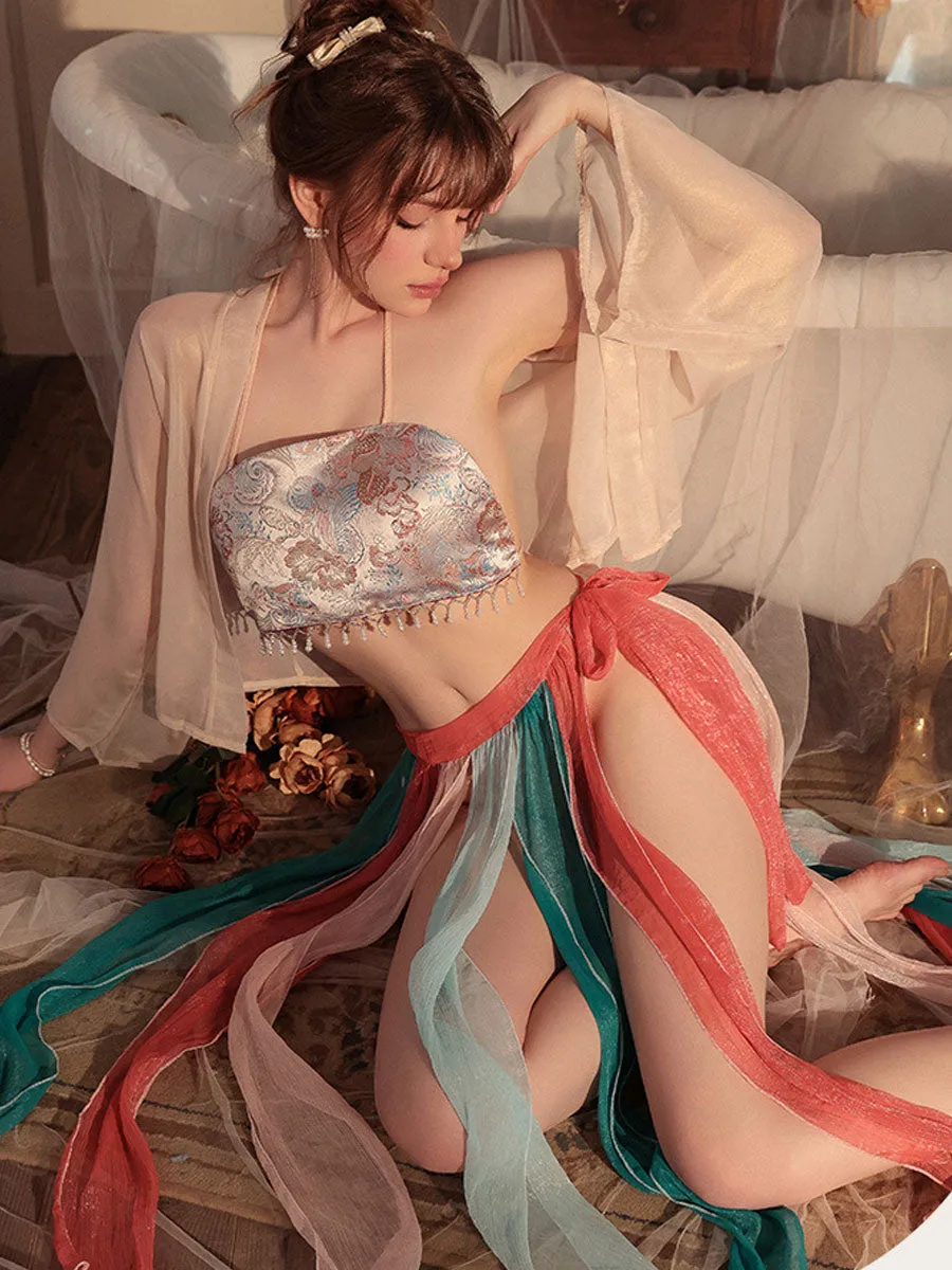 4 Pieces Sexy Geisha Costume