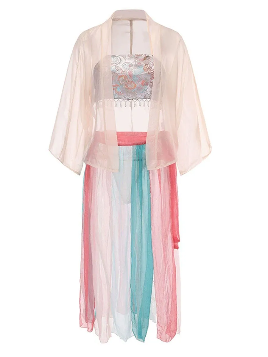4 Pieces Sexy Geisha Costume