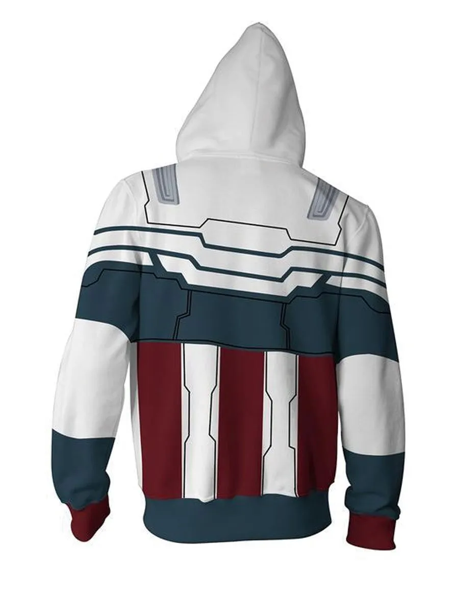 Captain Hero Zipper Up Hoodie