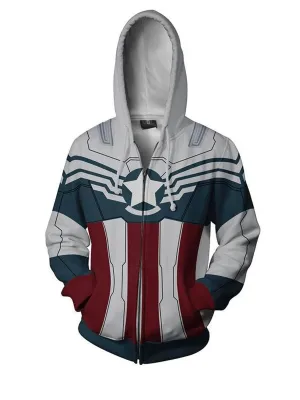 Captain Hero Zipper Up Hoodie