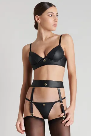 Chambre Noire Bralette. Thong & Suspender