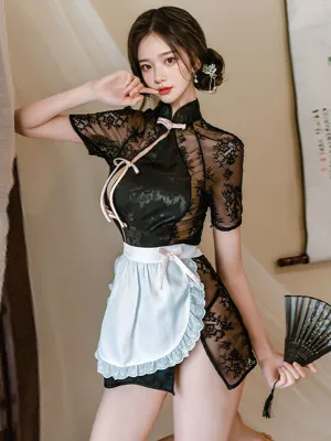 Chinese Style Maid Cosplay Lingerie