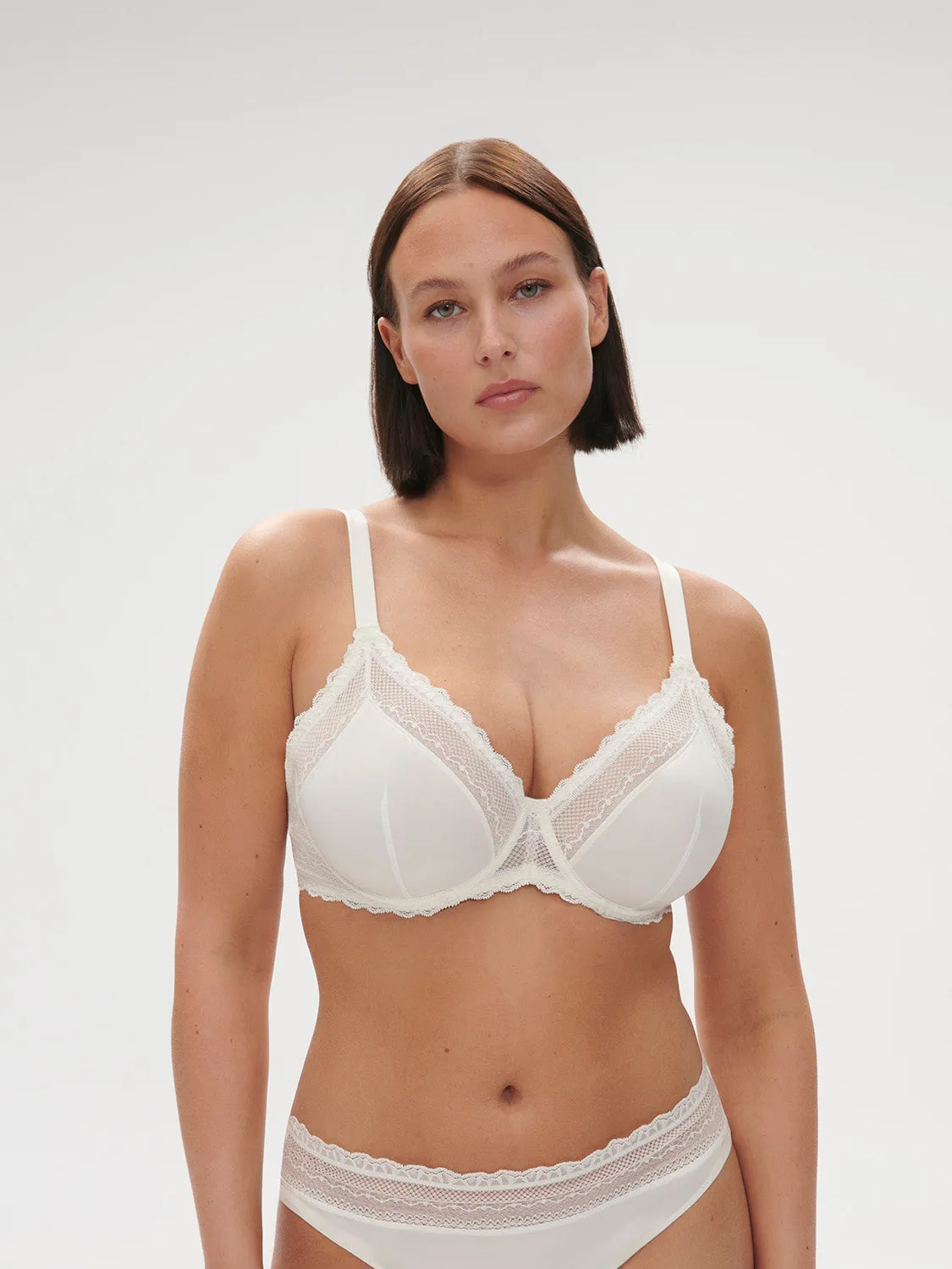 Destine Underwire Plunge - Ivory