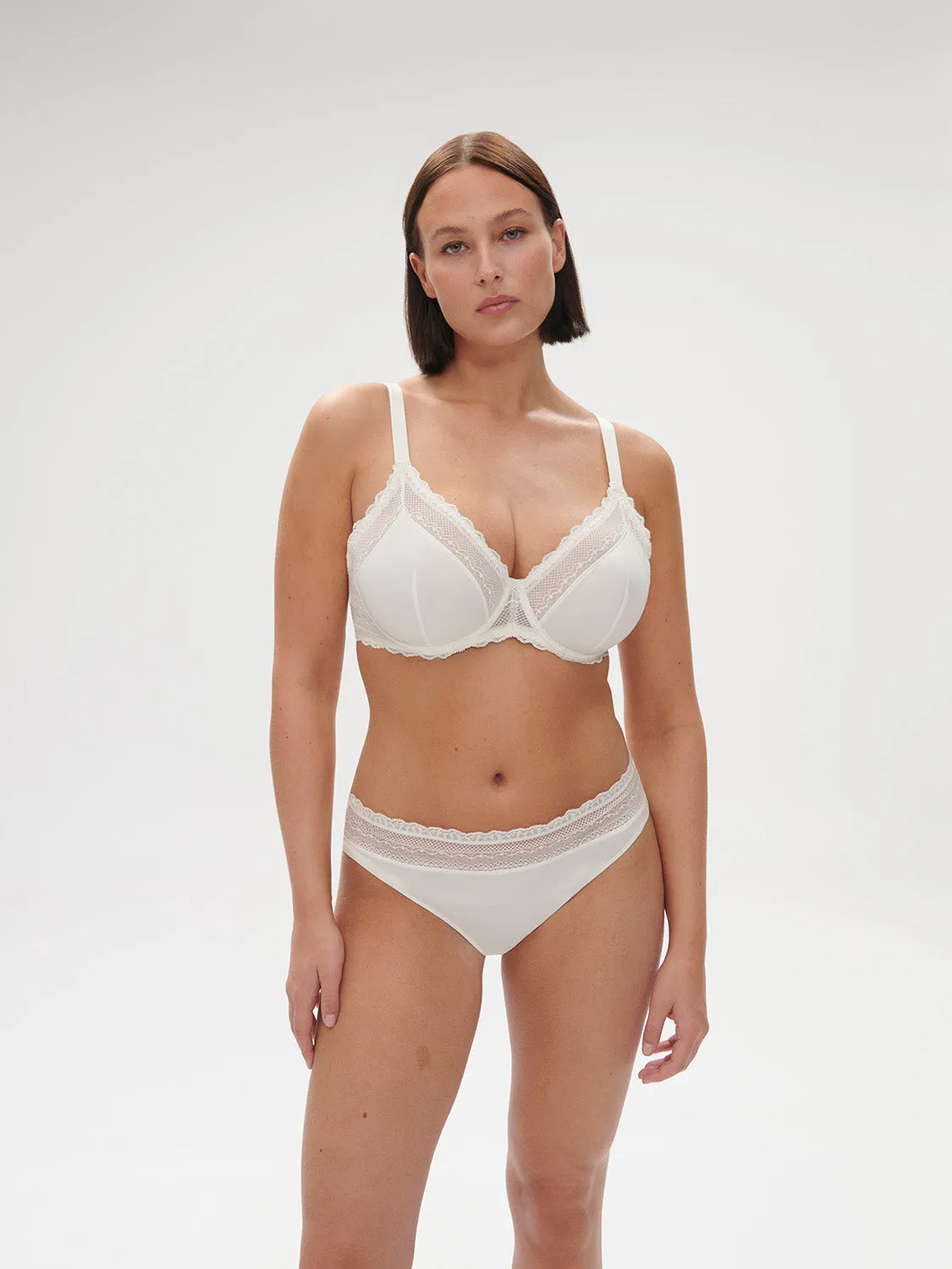 Destine Underwire Plunge - Ivory