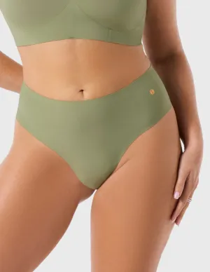 Evelyn & Bobbie High-Waisted Thong EB1703 Matcha