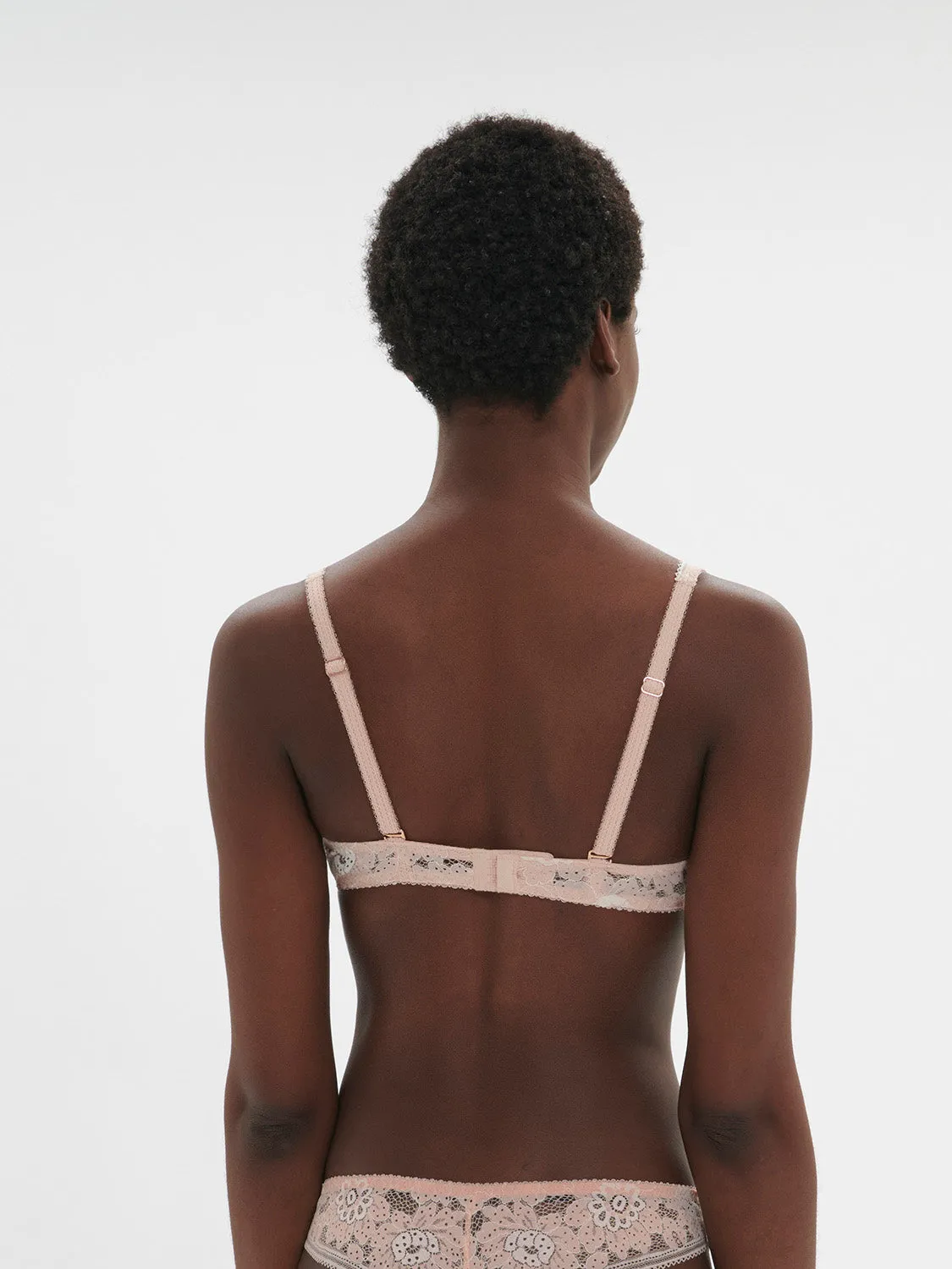 Festive Underwire Triangle - Ballet Pink