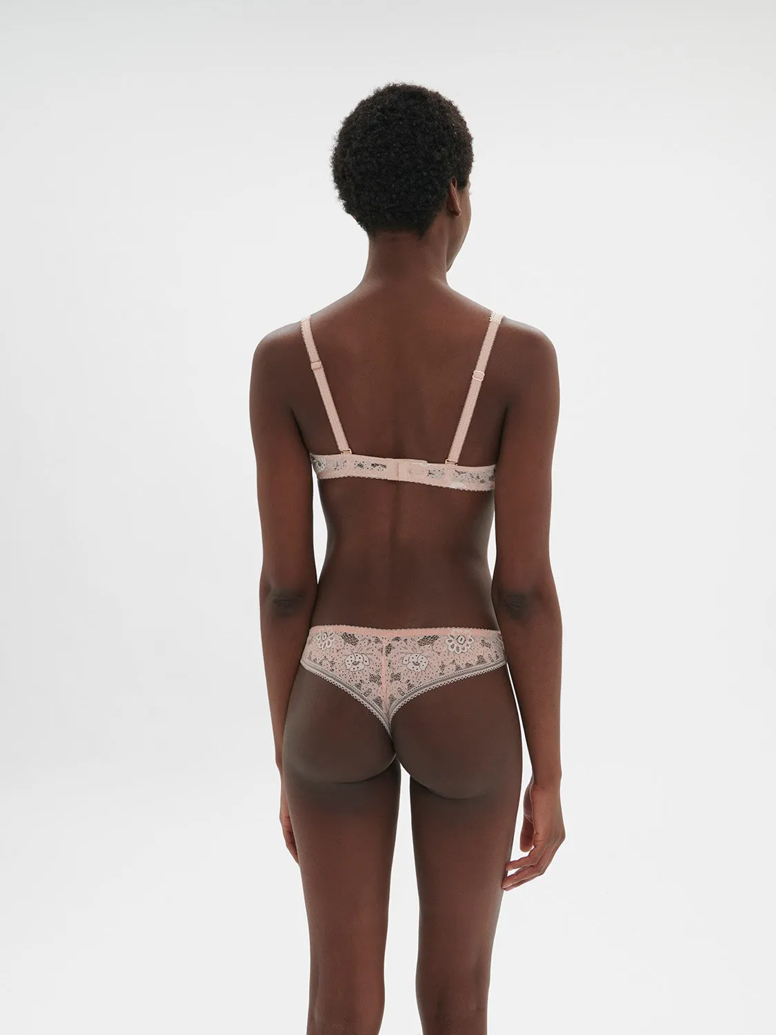 Festive Underwire Triangle - Ballet Pink