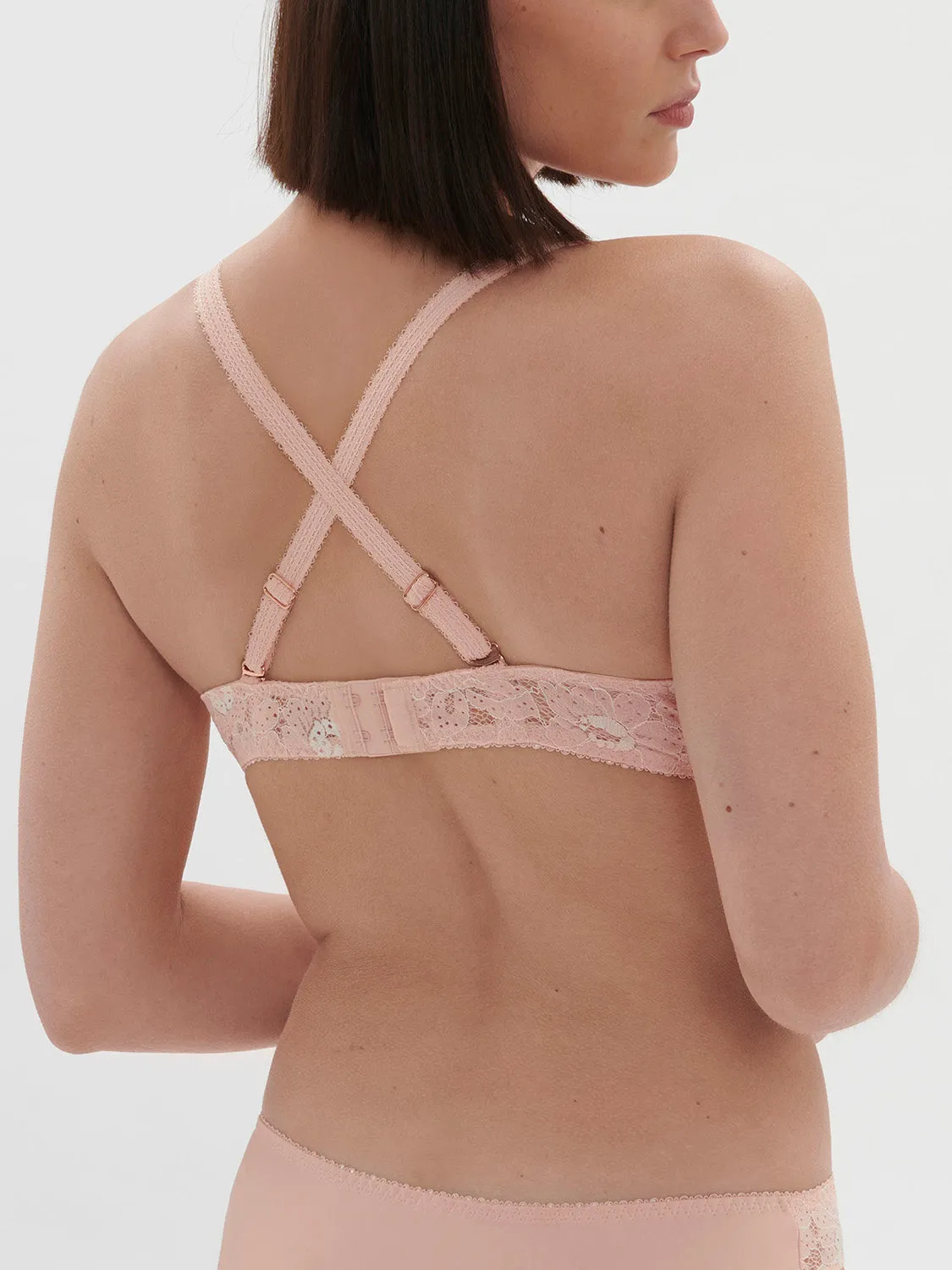 Festive Underwire Triangle - Ballet Pink