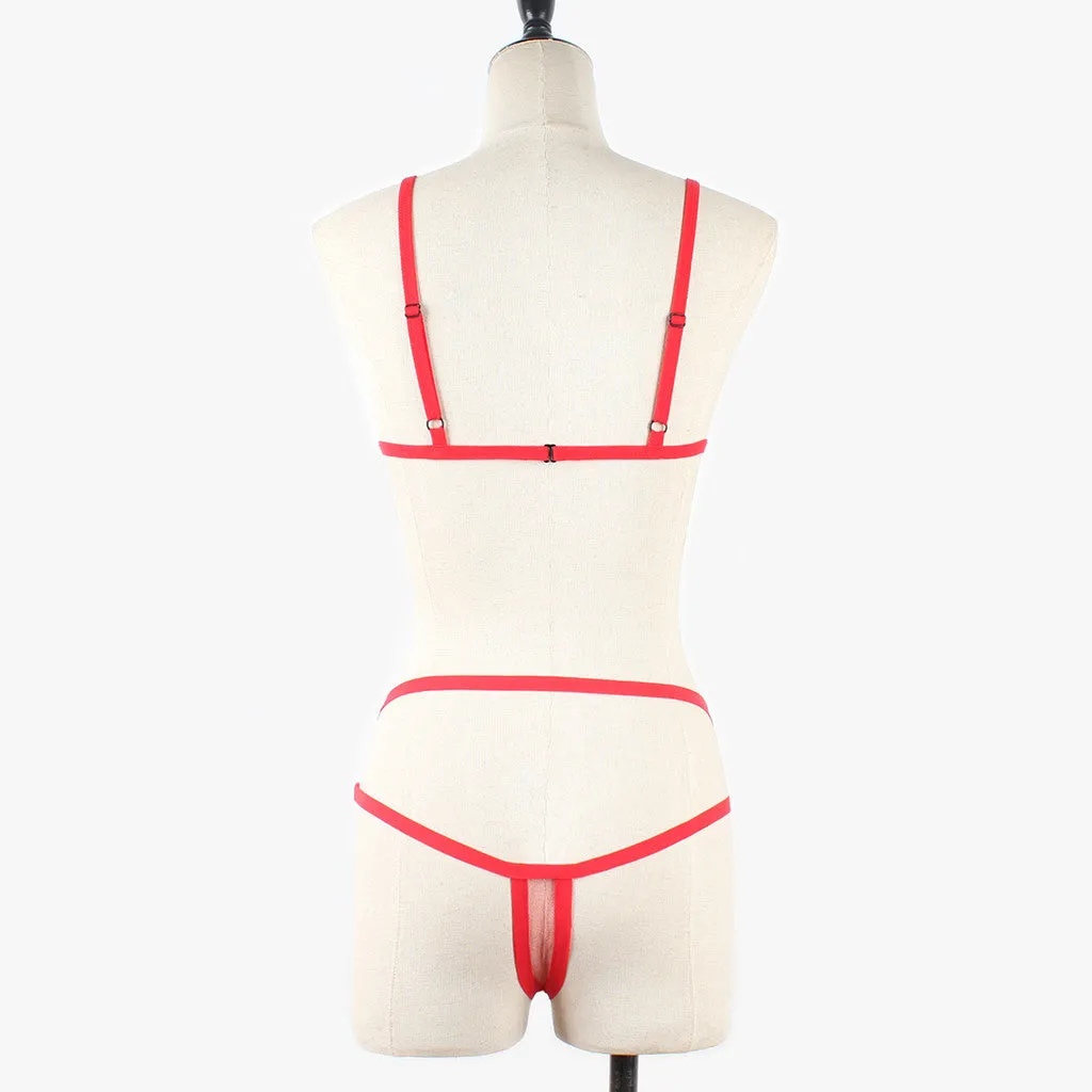 Flashy Thin Bikini Set