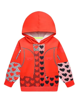 Girls Princess Red Hoodie and Pants w/ Accessories