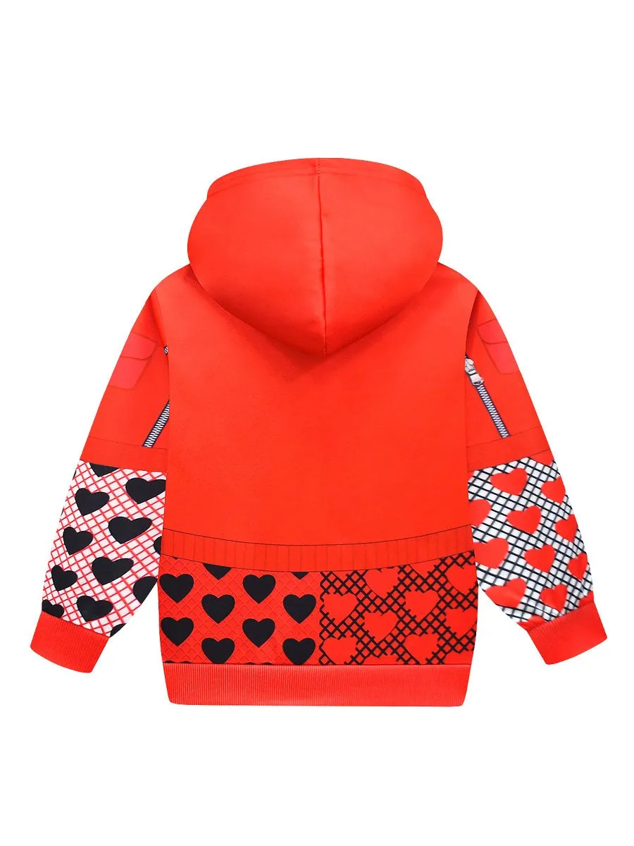 Girls Princess Red Hoodie and Pants w/ Accessories