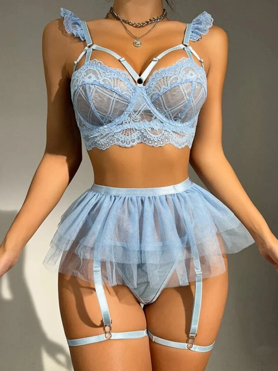 Lace Bra and Panty Set