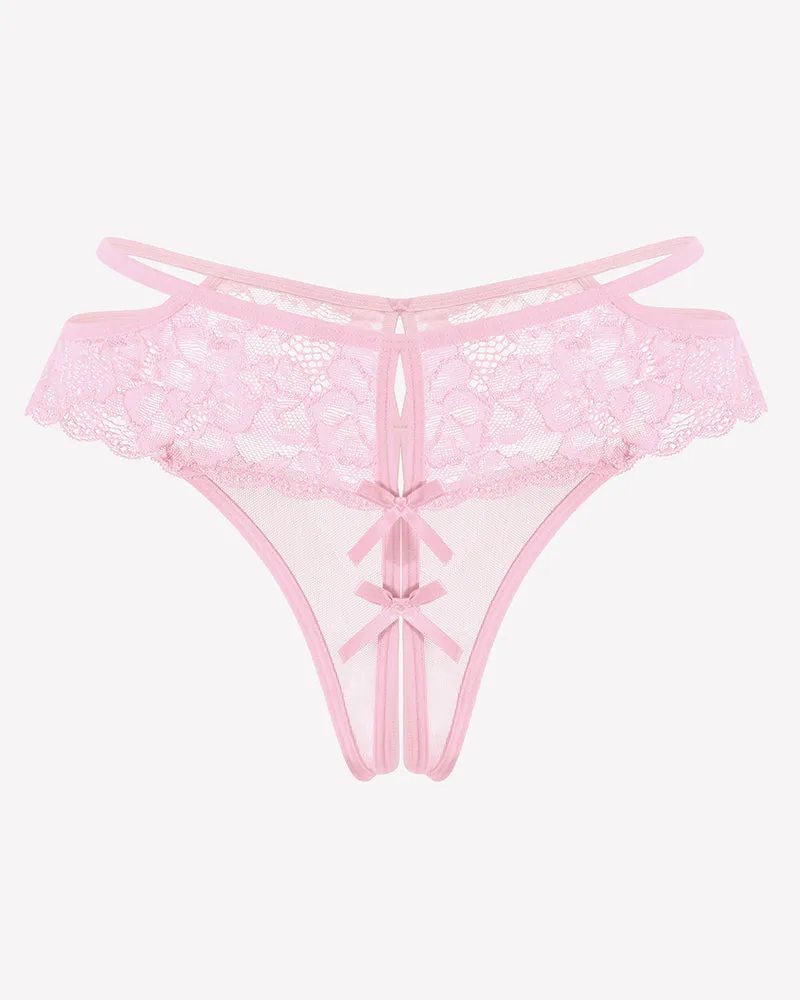 Lace Cheeky Mesh Hollow Thongs