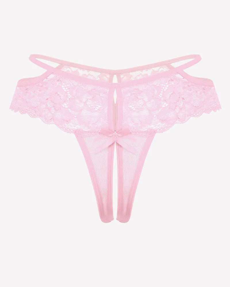 Lace Cheeky Mesh Hollow Thongs