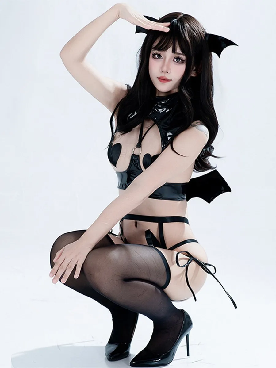 Latex Cupless Hell Rider Outfit