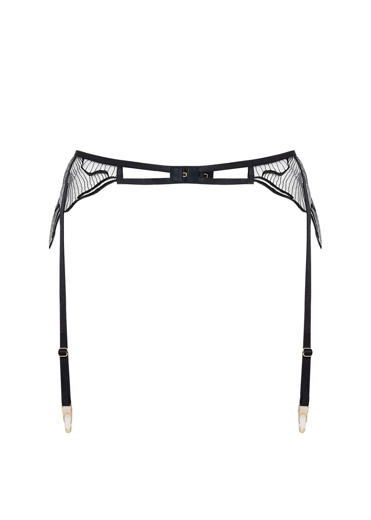 Marabel Suspender (Black/Sheer)