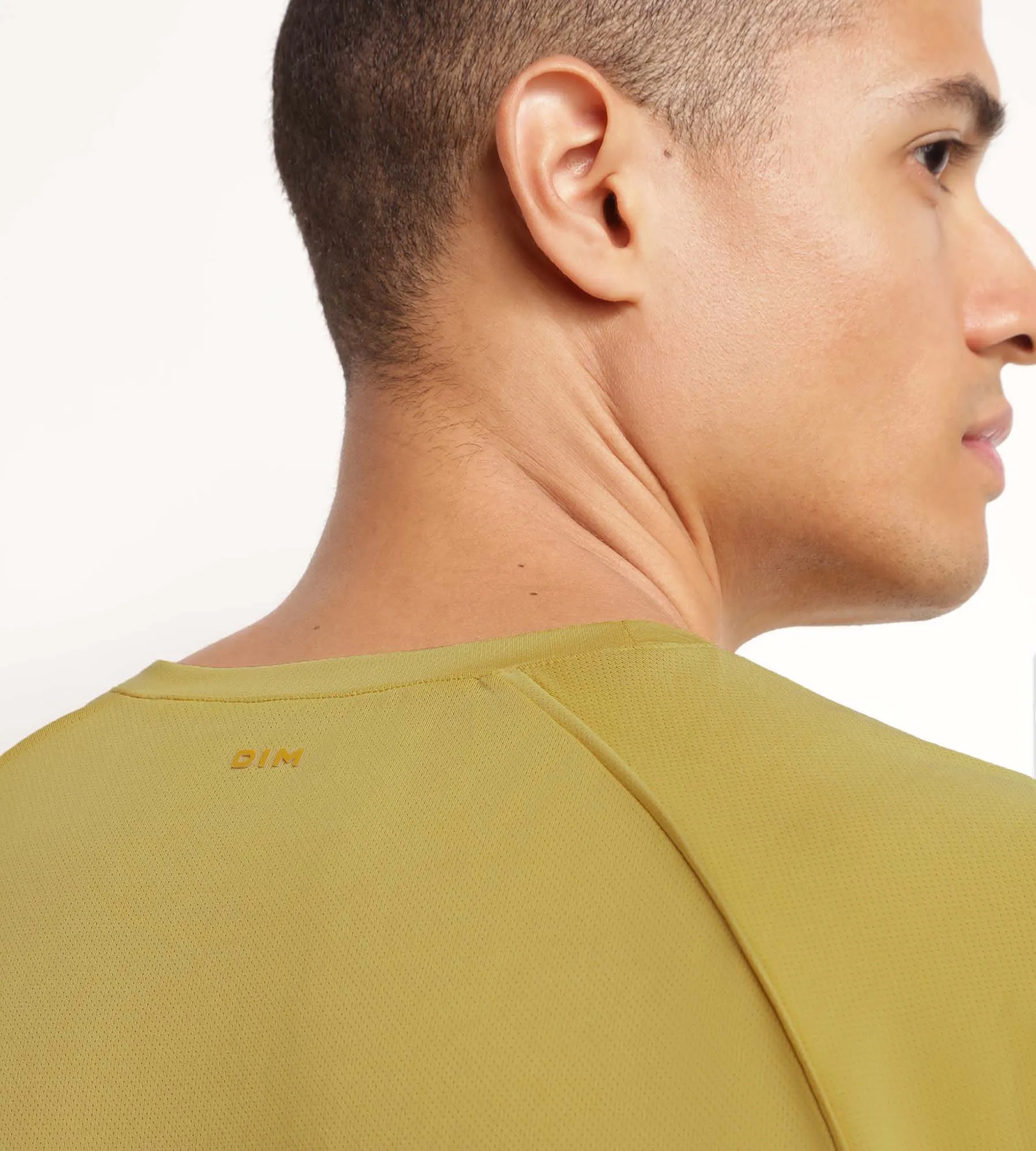Men's sports T-shirt in breathable Olive Dim Move fabric