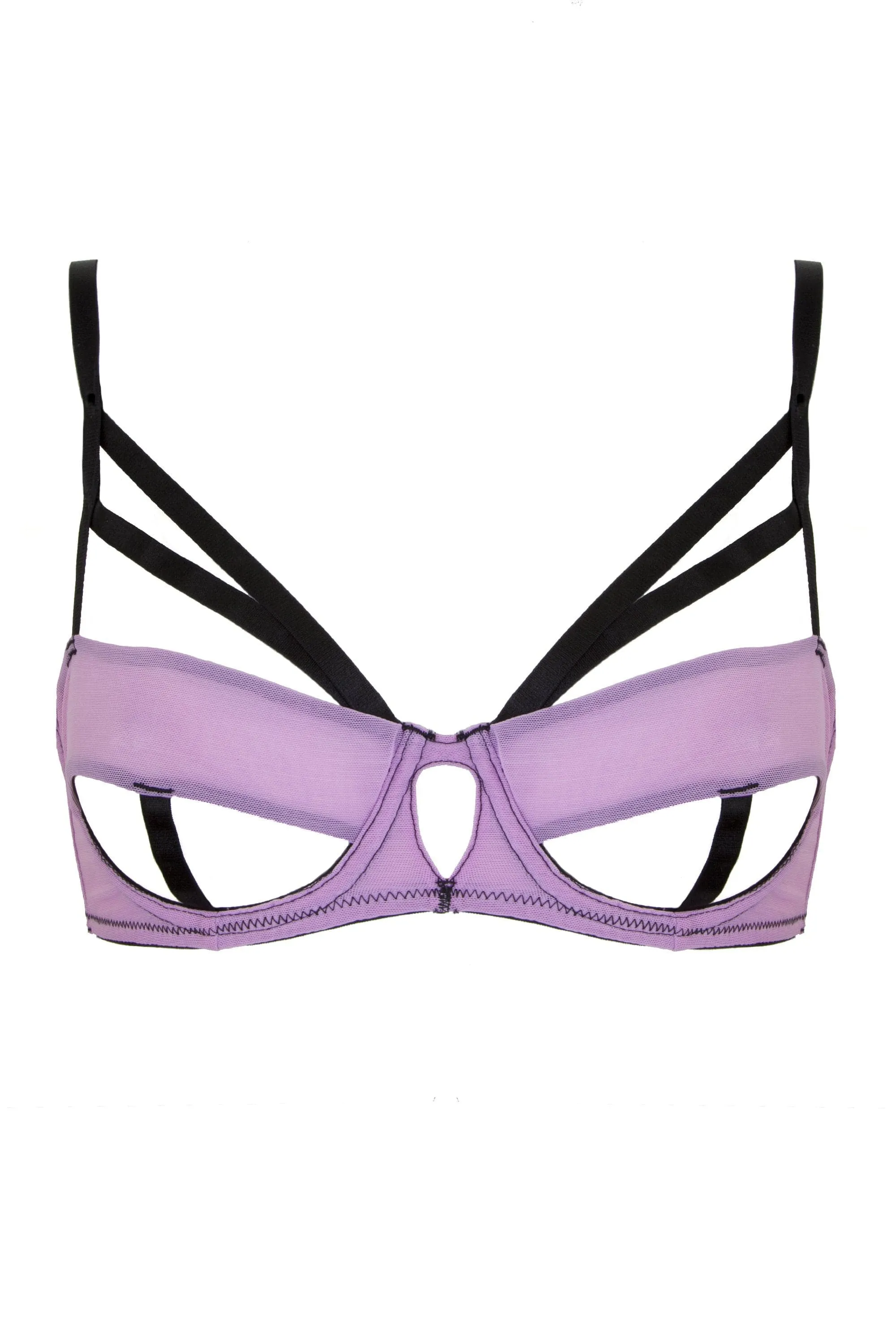 Peek & Beau Faye Lilac Open Base Bra