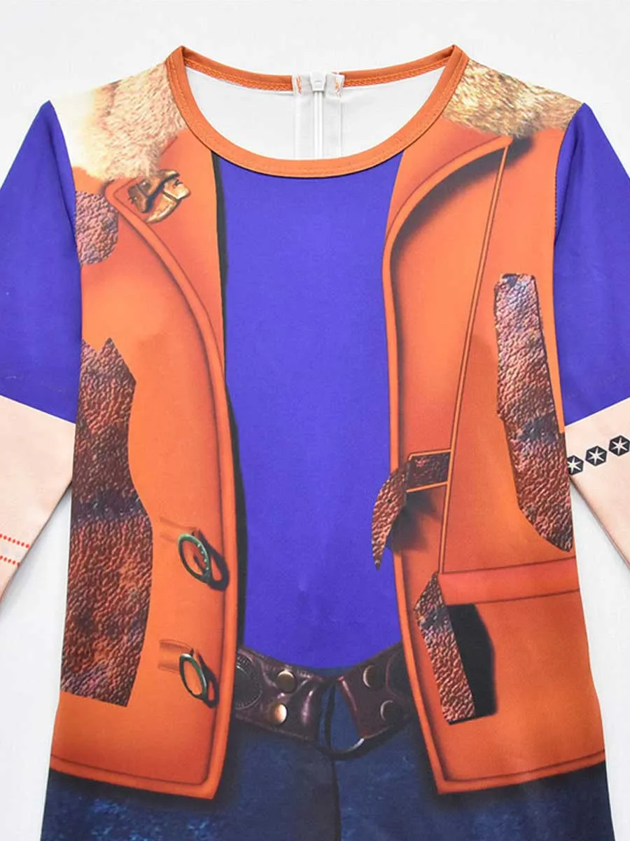 Zombies 3D Print Cosplay Jumpsuit